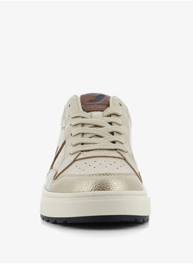 SJ Women's Textured Lace-Up Sneakers