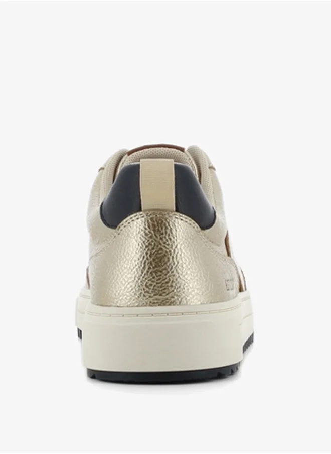 SJ Women's Textured Lace-Up Sneakers