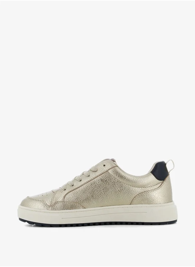 SJ Women's Textured Lace-Up Sneakers