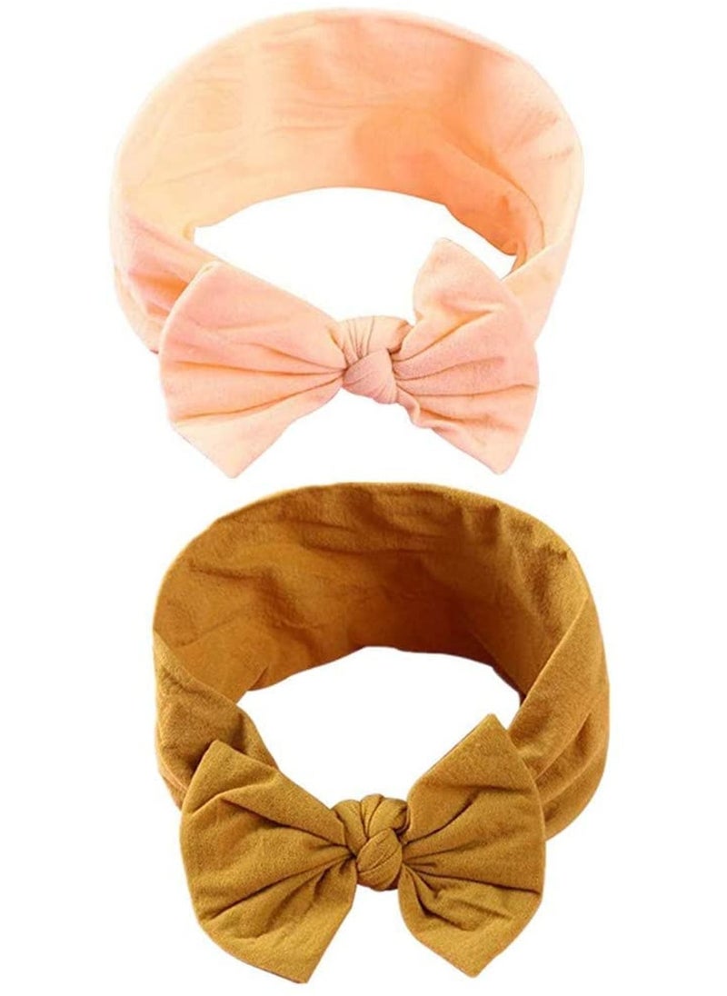 سكاي تاتش - 6 قطع متعددة الألوان Bowknot مرنة لينة النايلون عصابات لمط للأطفال الرضع والأطفال الصغار مع سوبر لينة ملحقات الشعر - Image 1