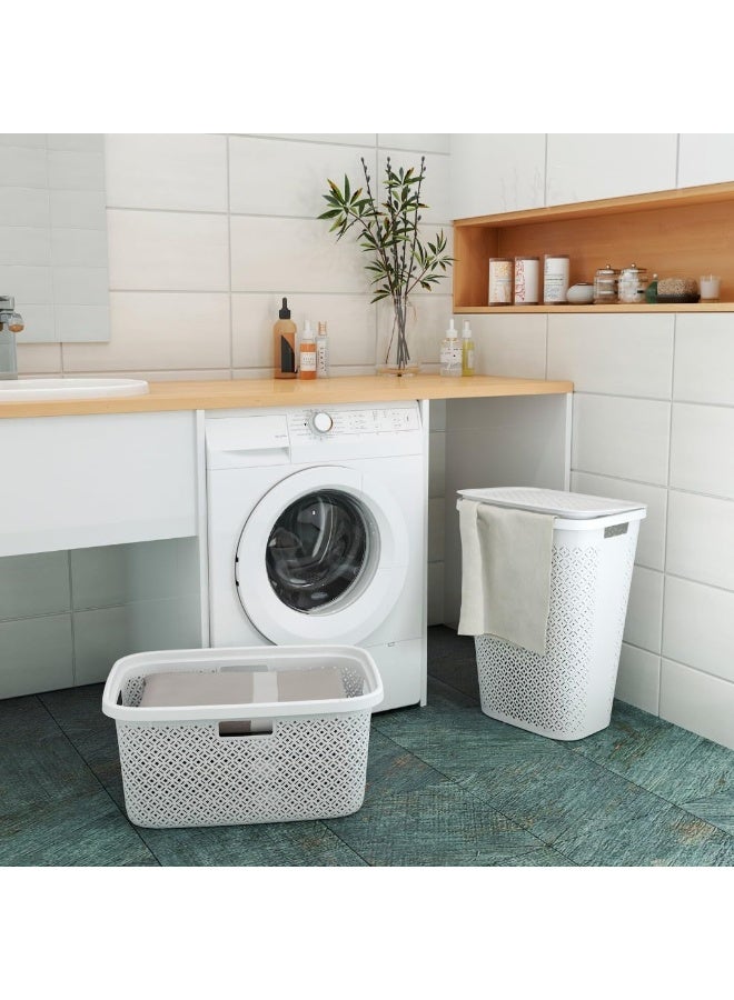 Curver Terrazzo Laundry Basket, 47 Liter Capacity - Image 2