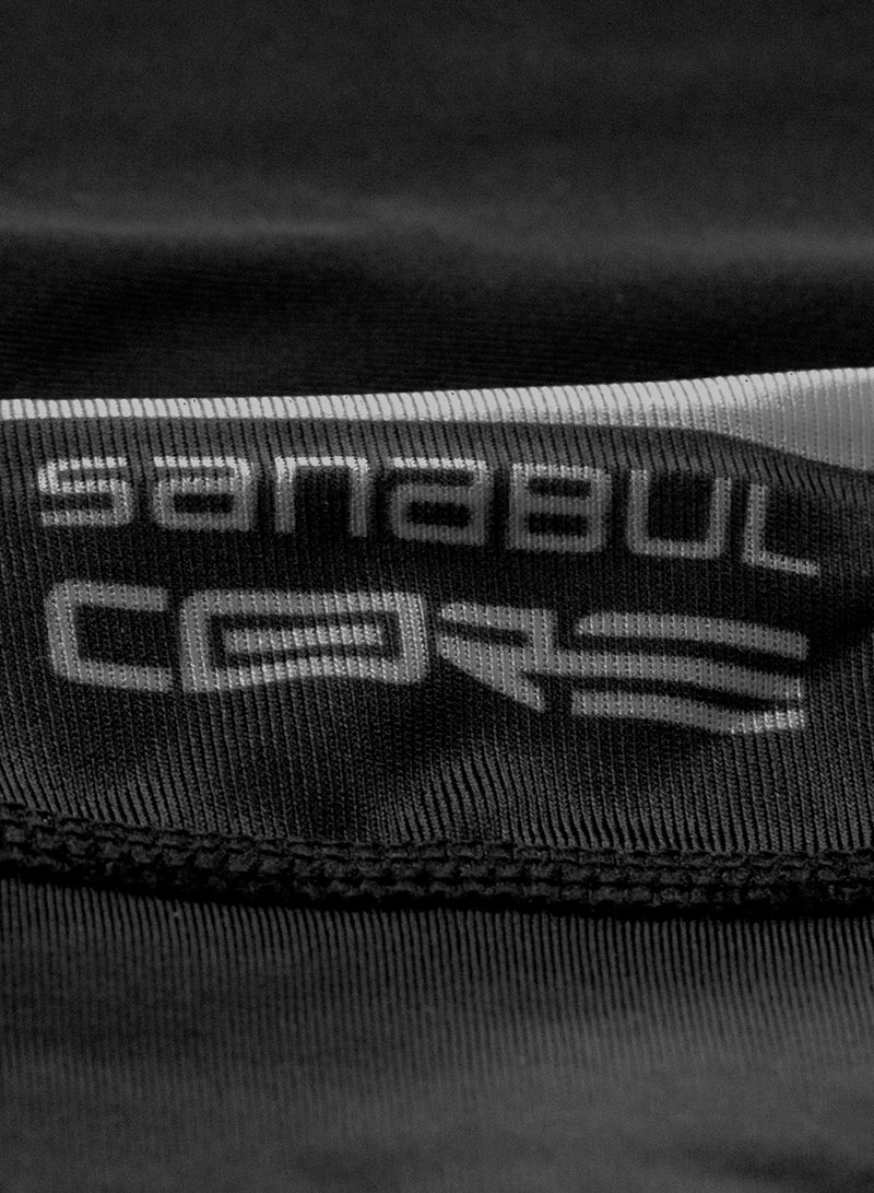 Sanabul Core Short Sleeve Rash Guard â€“ Quick Dry Compression Shirt for Men Black/Gun Metal, X-LARGE - Image 4