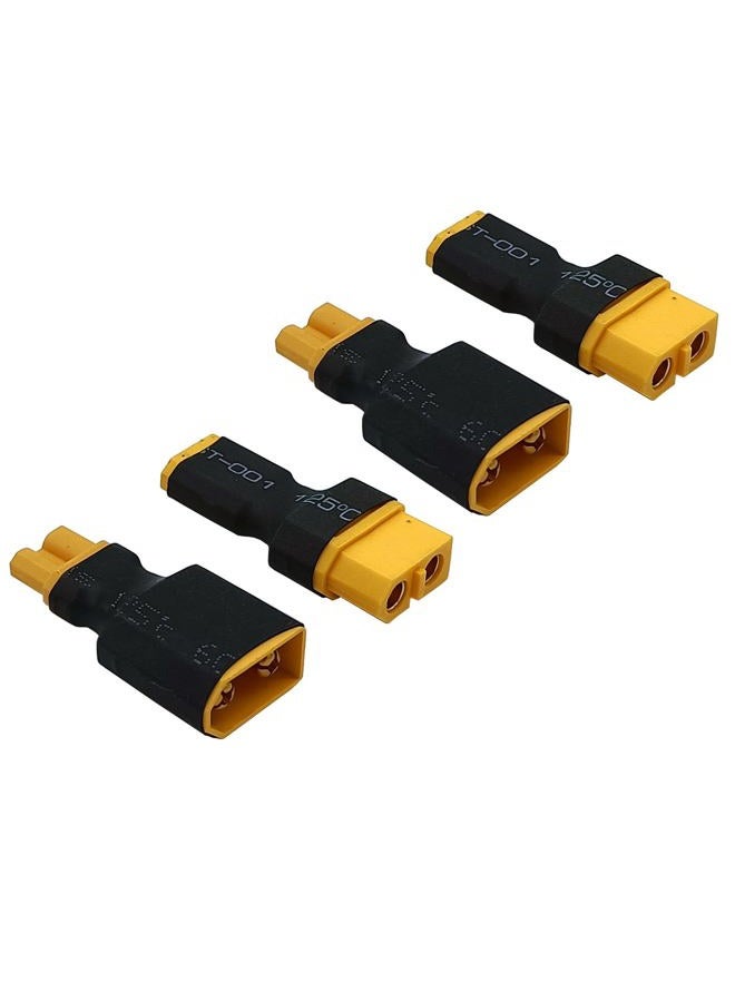 LINSYRC 2 Pairs XT30 to XT60 Plug RC Male Female Connector Adapter for RC FPV Drone Car Lipo NiMH Battery Charger ESC - Image 1
