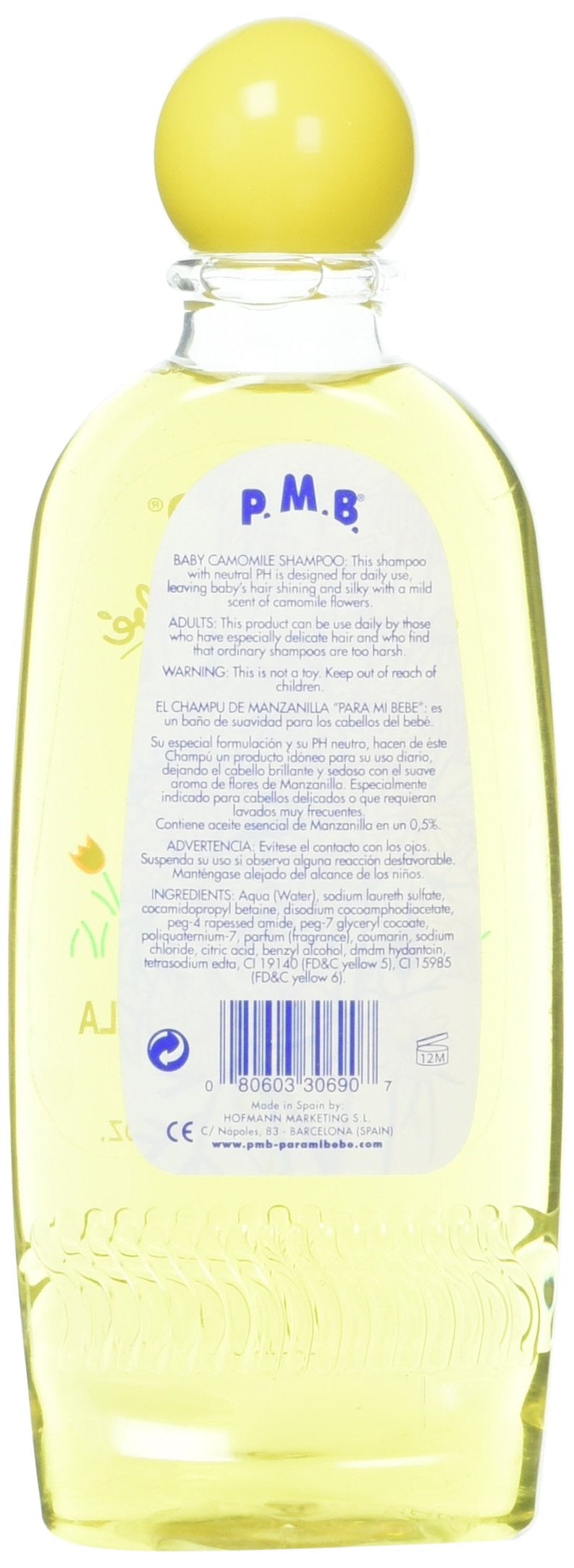 Para Mi Bebe Chamomile Shampoo, 8.3 oz - Image 2
