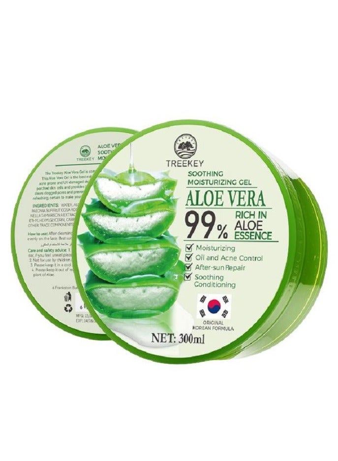 ALOE VERA جل الصبار المهدئ والمرطب الشفاف 300 مل