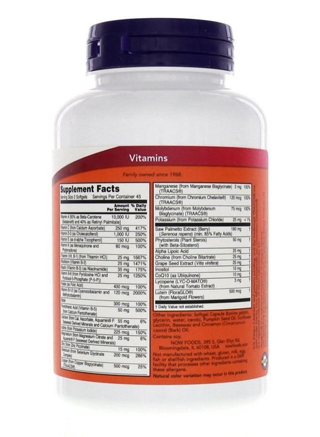 now Adamâ„¢ Men's Multiple Vitamin 90 Softgels (Pack of 2) - Image 3