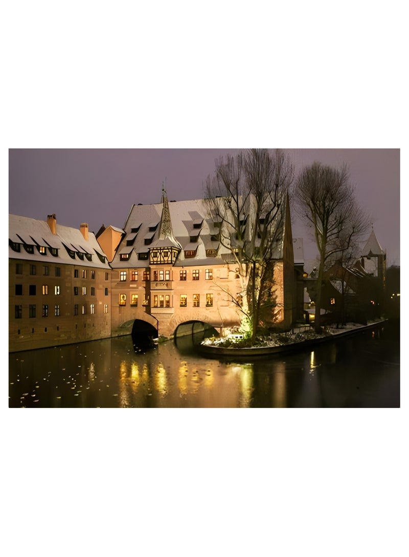 Anna 1000-Piece Colorful European Cityscape Puzzle for Adults - Image 1