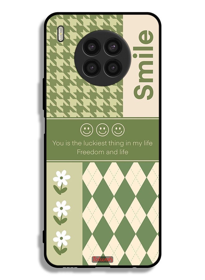 Tolwak Honor 50 Lite Protective Case Cover Smile Is The Luckiest Thing In My Life - Image 2