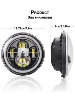 NIBEMINENT Motorcycle Car Headlight For Jeep Wrangler  - Image 3