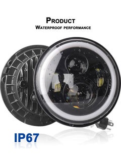 NIBEMINENT Motorcycle Car Headlight For Jeep Wrangler  - Image 4