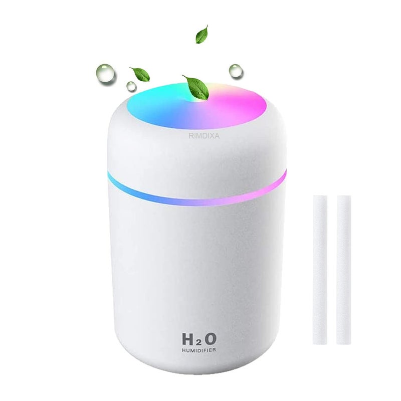 RIMDIXA Cool Mist Humidifier Aroma Diffuser Revitalize Your Space with Colorful Ambient Lighting Ideal for Home Office Car and Gift Multi Colour - Image 1