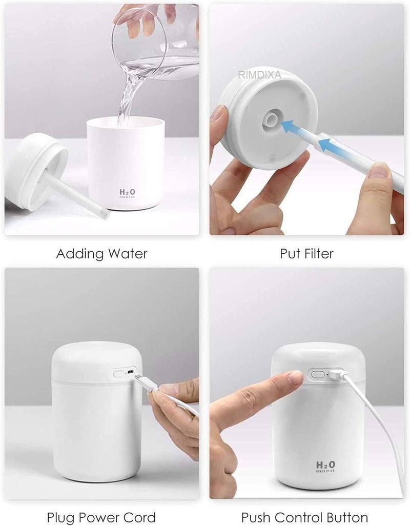 RIMDIXA Cool Mist Humidifier Aroma Diffuser Revitalize Your Space with Colorful Ambient Lighting Ideal for Home Office Car and Gift Multi Colour - Image 5