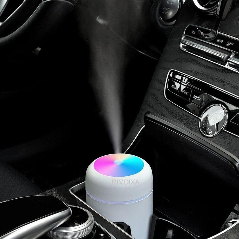 RIMDIXA Cool Mist Humidifier Aroma Diffuser Revitalize Your Space with Colorful Ambient Lighting Ideal for Home Office Car and Gift Multi Colour - Image 2