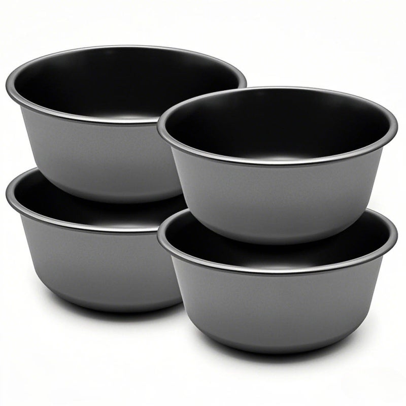Portable Tableware Set: 4pcs Pure Ti 550ml Lightweight Bowl - Anti Scald Durable Odor-Free Tableware for Outdoor Picnic Camping Travel - Image 1