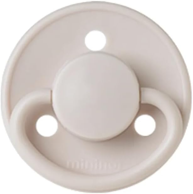 Mininor Round Pacifier Silicone 0M - Cloudy Morning - Image 1