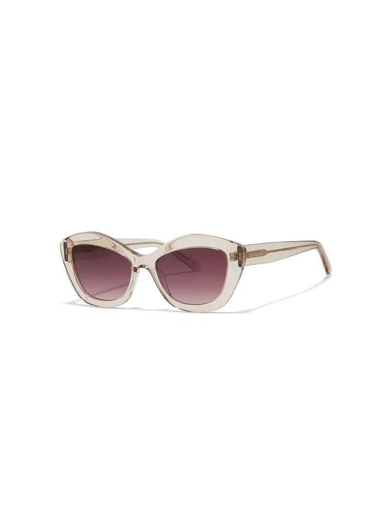 30 سندايز Arosa,Women Sunglasses, Cat Eye Sunglasses, UV Protection: UV400 (Beige,Brown)