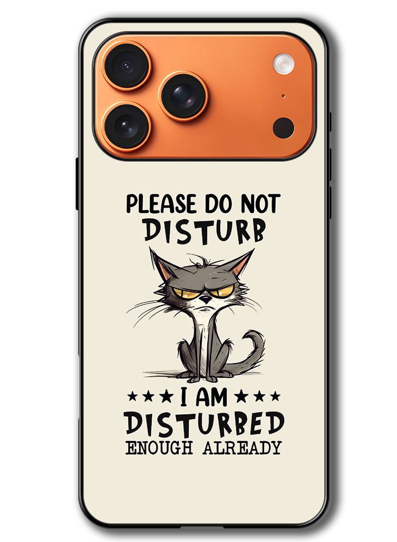 Theodor Case Compatible with Apple iPhone 17 Pro 6.3 Inch Protection Shockproof Bumper Cover Please do not disturb - Image 1