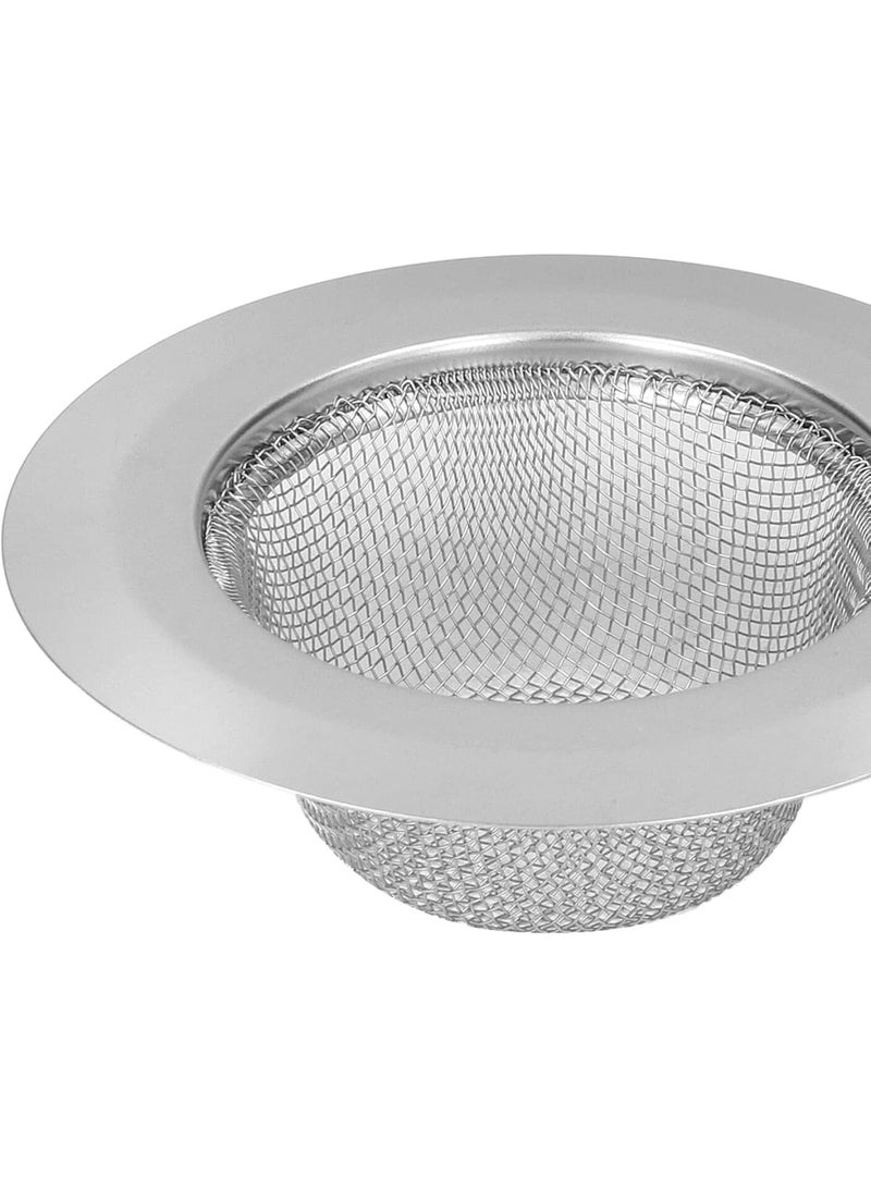 SOLARAE Kitchen Sink Strainer, 2pcs Stainless Steel Sink Drain Strainer Sink Filter, for Kitchen Sinks Bathroom, Bathtub, Shower Drains, Disposal Waste - Image 4