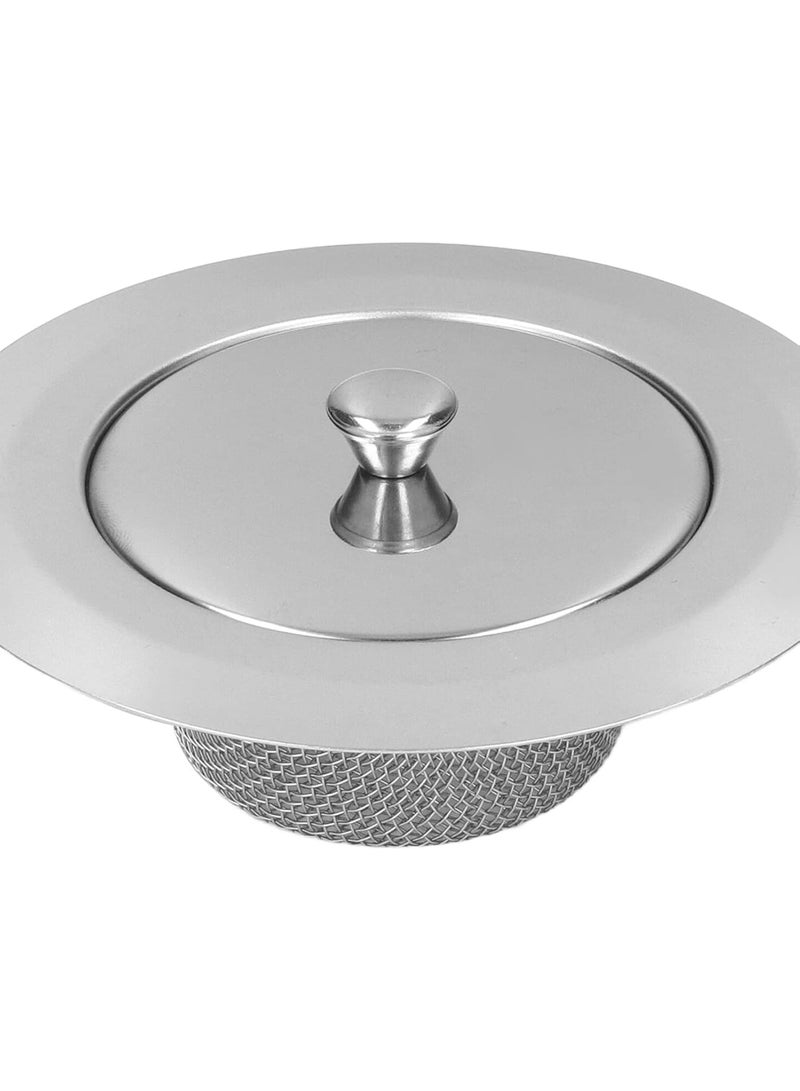 SOLARAE Kitchen Sink Strainer, 2pcs Stainless Steel Sink Drain Strainer Sink Filter, for Kitchen Sinks Bathroom, Bathtub, Shower Drains, Disposal Waste - Image 3