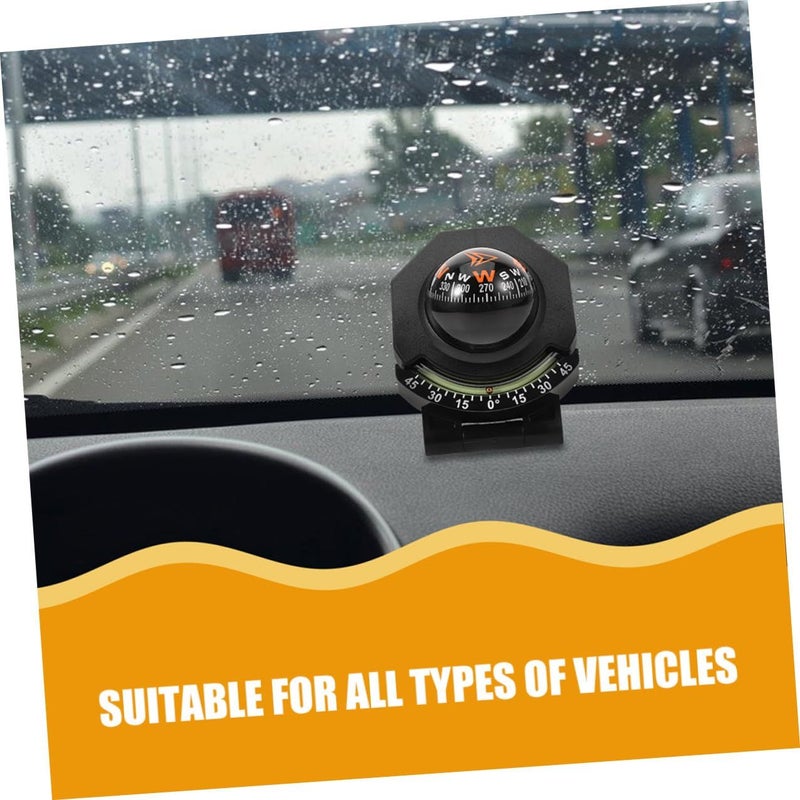Foldable Vehicle Dashboard Compass And Inclinometer With High Precision Guide Ball For Off Road And Marine Navigation - Image 4