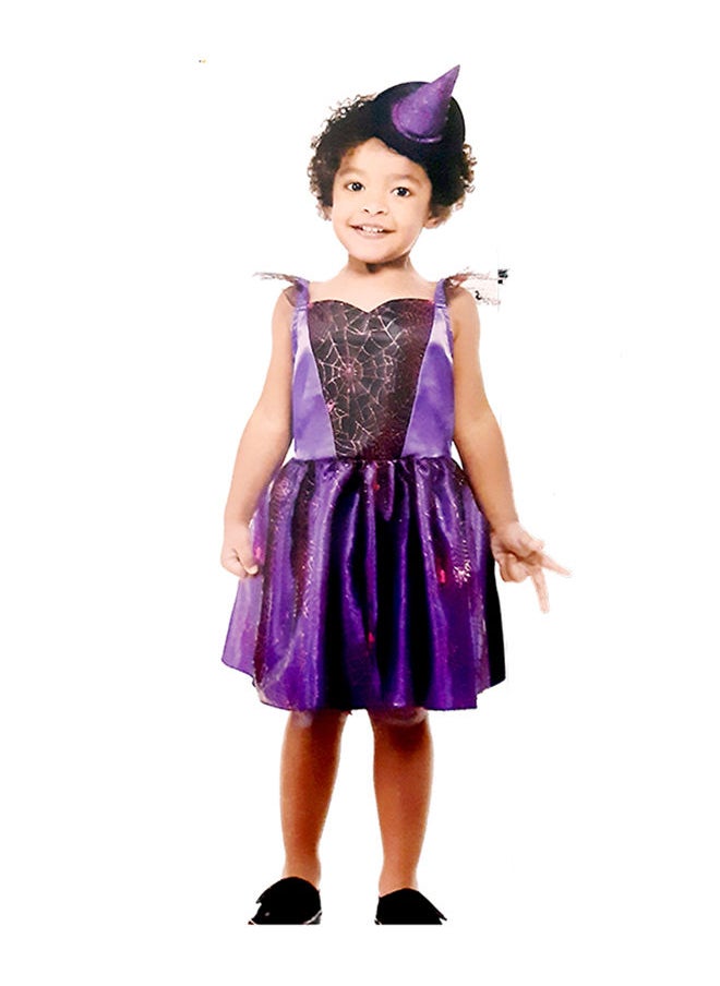 Smiffys Girls Toddler Witch Dress And Hat  - Image 1