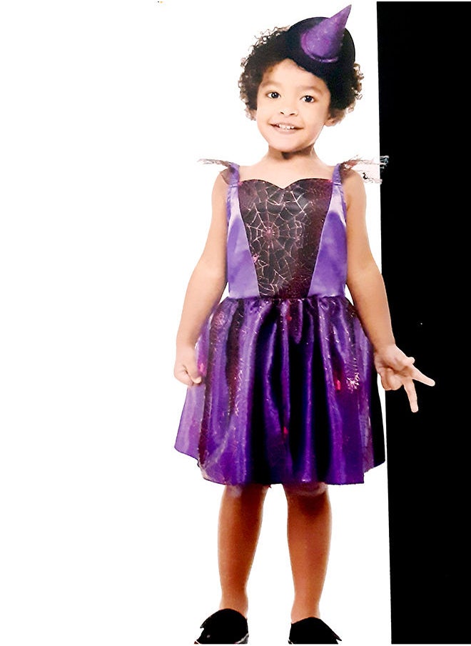 Smiffys Girls Toddler Witch Dress And Hat  - Image 2