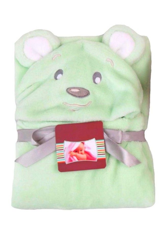 Brandonn Baby Ultrasoft Flannel Cotton Animal Hooded Wrapper Xl (Cgreen Cute Dog) - Image 3