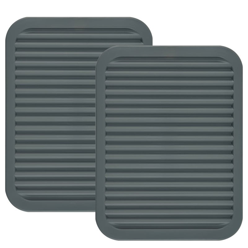 Smithcraft Silicone Trivets for Hot Dishes, Pots and Pans, Silicone Trivets Mat Set, Silicone Hot Pads for Kitchen, Heat Resistant Mat for Counter Tops, Small Dish Drying Mat Set 2 - Image 1
