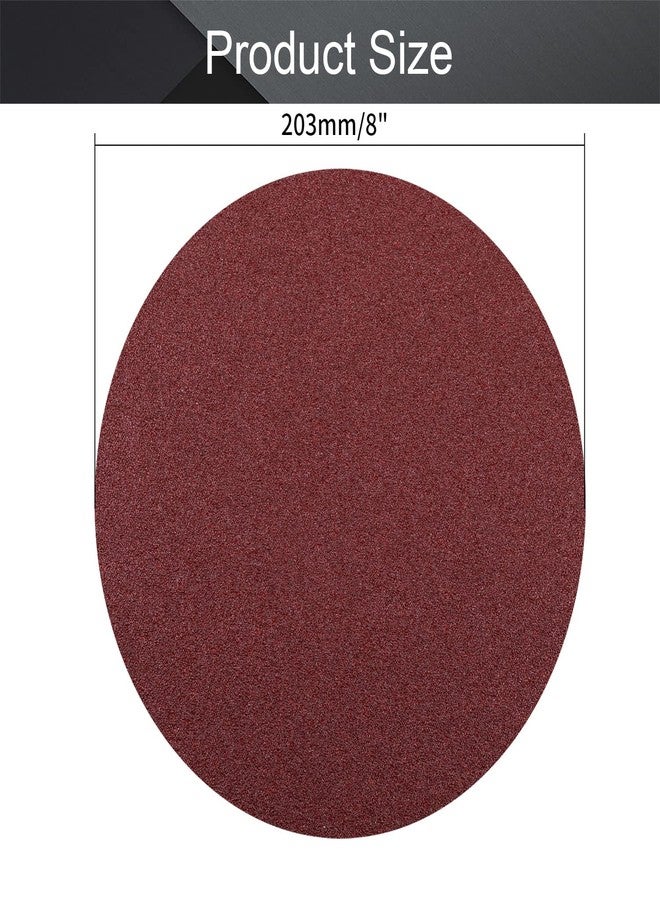 اتول مارت أقراص صنفرة Utoolmart PSA، ورق صنفرة ذاتي اللصق مقاس 8 بوصات، ورق صنفرة بدون ثقوب من أكسيد الألومنيوم بوزن 40 حبيبة، مناسب لصنفرة المدارات العشوائية، والخشب، وتلميع المعادن، 15 قطعة - Image 2