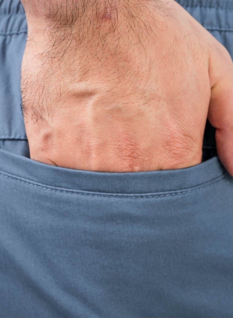 جيوردانو شورت رجالي قطن تويل بخصر مطاطي مريح بقصة مريحة - Image 5