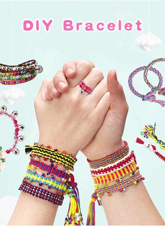 Organizer - Friendship Bracelet Making Kit Toys, Teen Girls Birthday Gifts Ages 7 8 9 10 11 12 Toys for 7 14 Year Old Girl Arts Crafts DIY Bracelet Travel Activity Set - Image 1