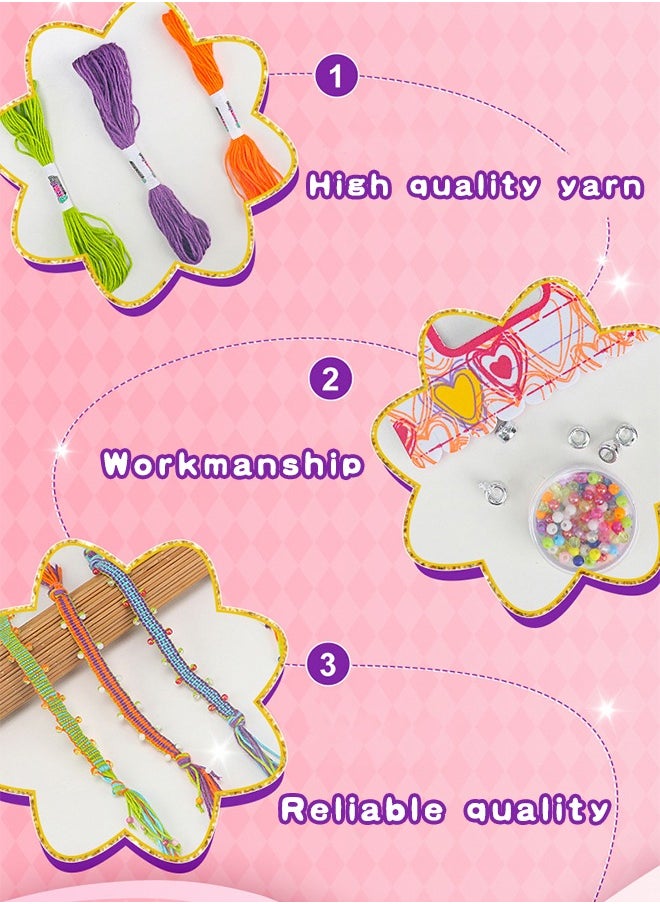 Organizer - Friendship Bracelet Making Kit Toys, Teen Girls Birthday Gifts Ages 7 8 9 10 11 12 Toys for 7 14 Year Old Girl Arts Crafts DIY Bracelet Travel Activity Set - Image 1