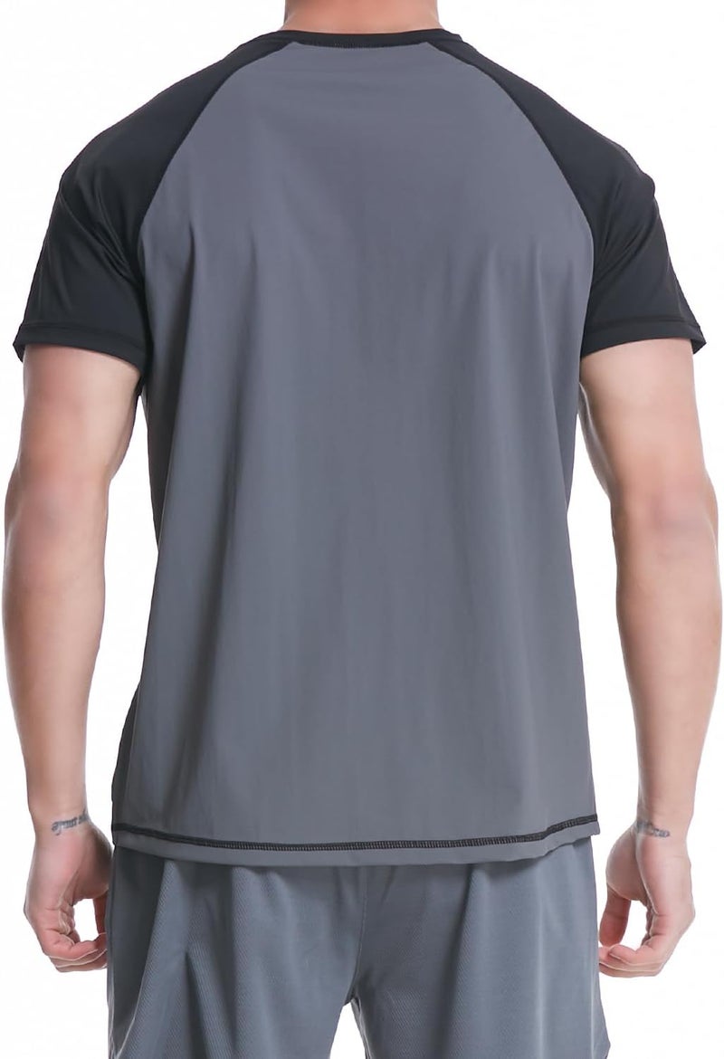 VAYAGER Men's Swim Shirts Rash Guard UPF 50+ T Shirts Quick Dry Loose Fit Water Surfing Shirt - Image 2