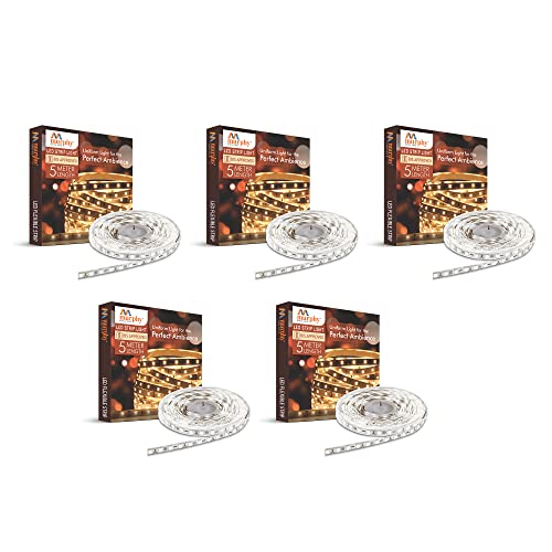 Murphy 25W LED Strip 2835 Cove Light 5 Metre (Cool White) with Driver, Pack of 5 - Image 1