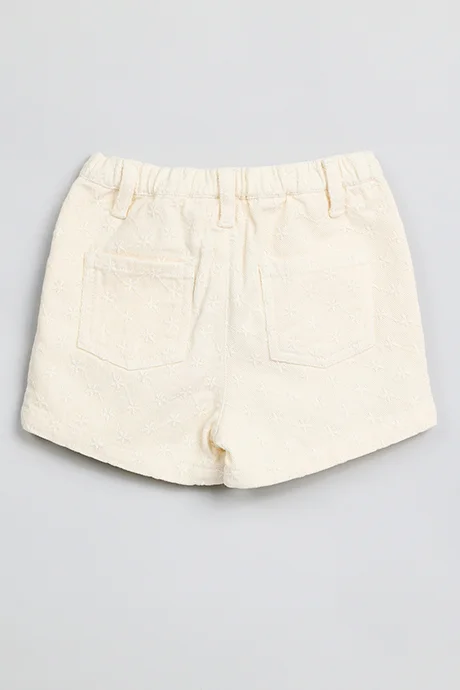 R&B Solid Shorts with Button Closure