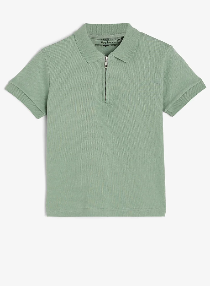 ريبلز مع نمشي Boys Short Sleeves Polo T-Shirt & Shorts Set