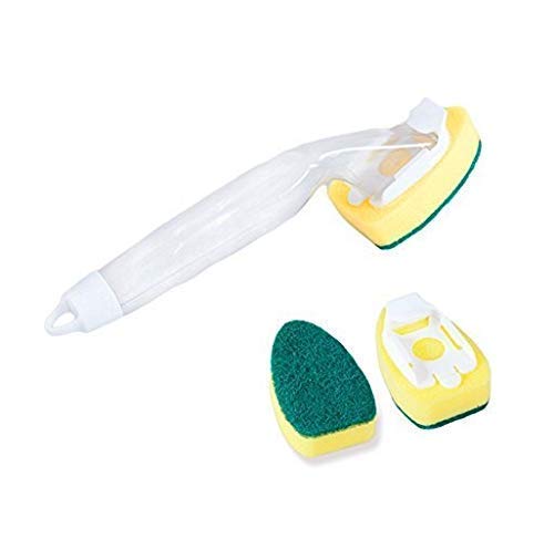 BLAPOXE Soap Dispenser Dish Wand Kitchen Brush and Cleaning Scrubber for Cleaning Oil Stains - Image 1