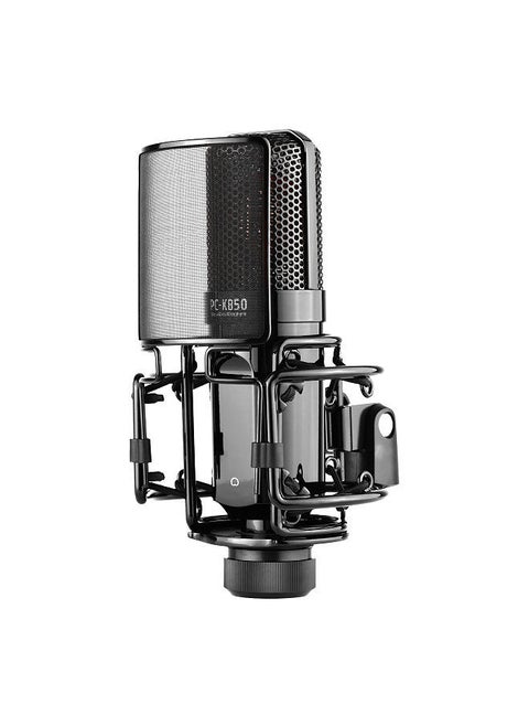 PC-K850 Side-Address Recording Microphone Cardioid Pickup Pattern Wired Condenser Mic for Live Streaming Karaoke Professional Studio Sound Instrument Recording