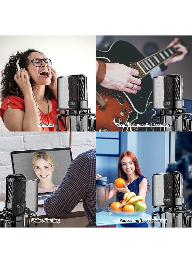 TAKSTAR - PC-K850 Side-Address Recording Microphone Cardioid Pickup Pattern Wired Condenser Mic for Live Streaming Karaoke Professional Studio Sound Instrument Recording - Image 1