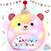 BSTAOFY Light up Music Happy Birthday Teddy Bear Soft Plush Birthday Stuffed Animal Bear Gift for Toddler Kids Girls 14 - Image 3