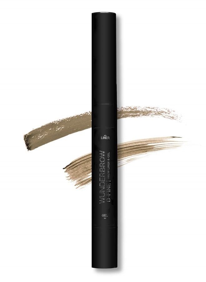 WUNDERBROW Wunderbrow Eyebrow Makeup DFine Brow Pencil Eyebrow Gel Brow Liner Brow Gel 0.007 Oz, Black/Brown