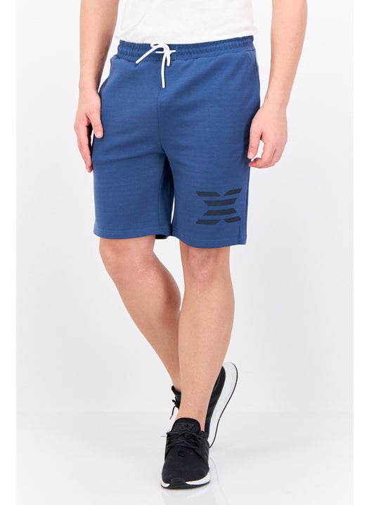 Men Sportswear Fit Brand Logo Training Short, Blue