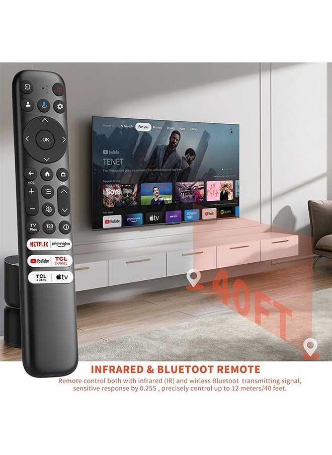 X-level Voice Replacement TV Remote Control for TCL Google Compatible with TCL Q6/Q7/QM8/S3/S4 Series  - Image 5