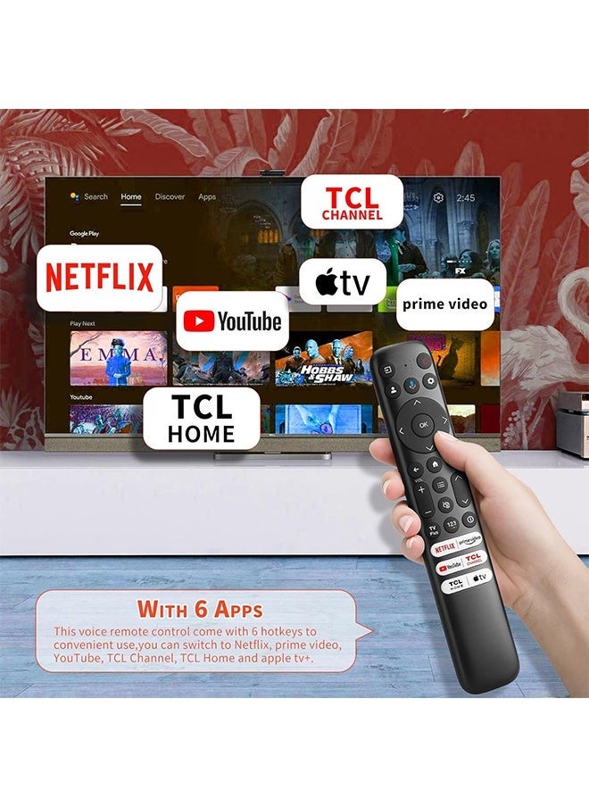 X-level Voice Replacement TV Remote Control for TCL Google Compatible with TCL Q6/Q7/QM8/S3/S4 Series  - Image 4