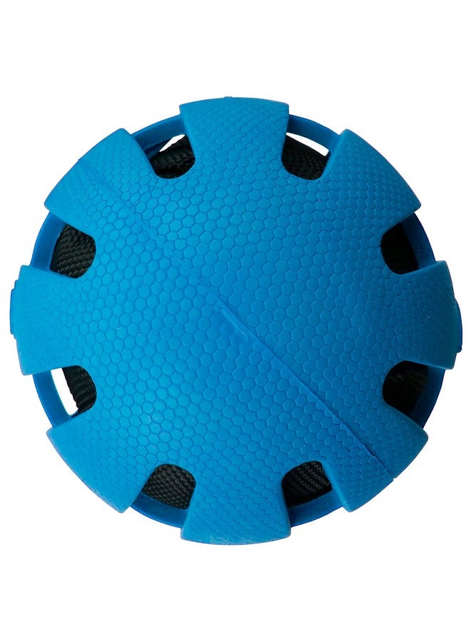 NERF DOG Crunch And Squeak Rubber Ball Dog Toy, Single, Medium/Large, Blue - Image 5