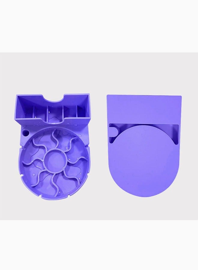 Water Bottle Drying Rack for Stanley 20-30-40oz Tumbler, Cup Silicone Drying Rack, Countertop Bottle Holder for Cups/Mugs/Glasses/Straw/Cup Lid (Blue)