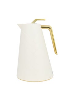Alsaif Gallery Glory Pro Flask Light Beige Golden Handle 1L  - Image 1