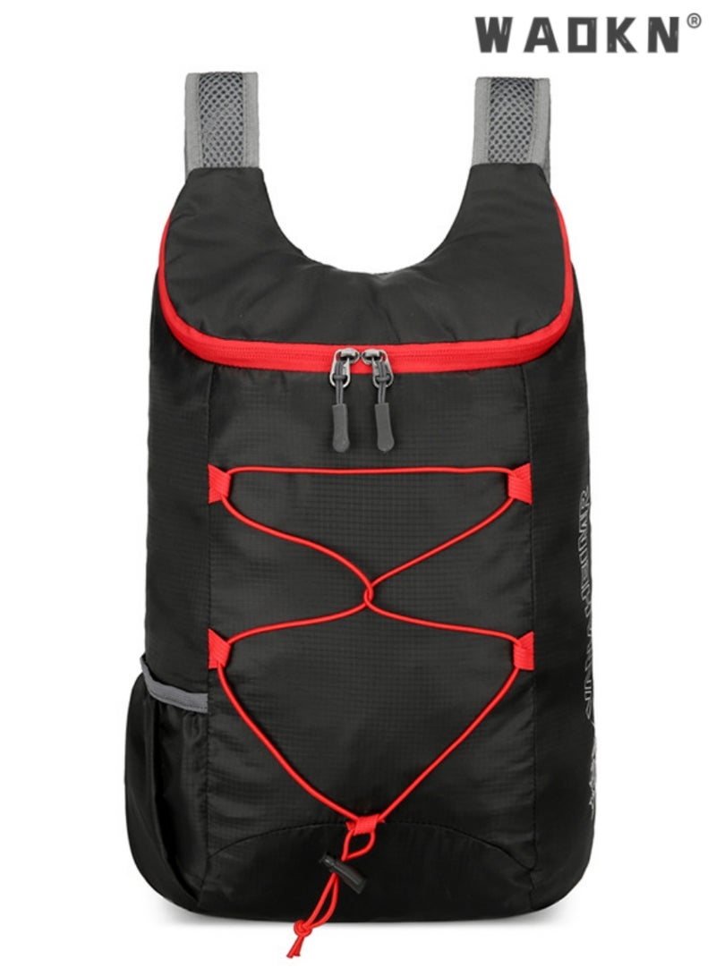 WAOKN Foldable Backpack,Waterproof Packable Ultra Lightweight Hiking Backpack, Waterproof Cycling Backpack, Water Resistant Travel Bag,Waterproof Sports Bag, Adjustable Breathable Bag for Hiking - Image 1