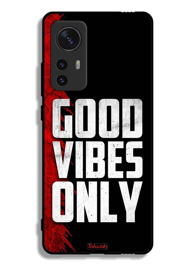 Tolwak Xiaomi 12 Protective Case Cover Good Vibes Only - Image 2