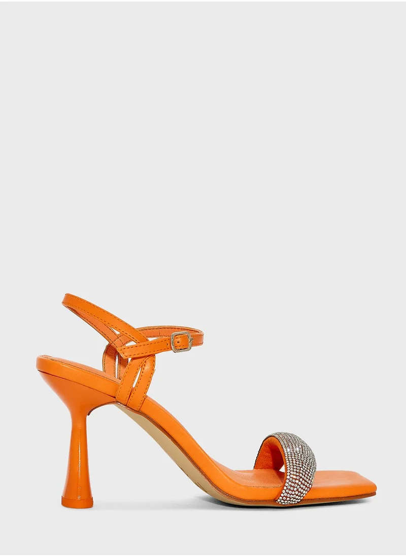 منبور Ankle Strap High Heel Sandals